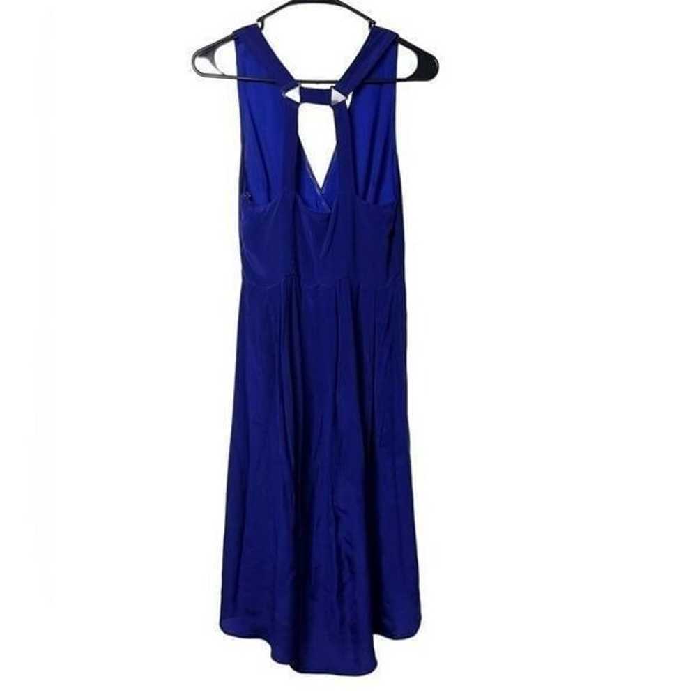 Aryn K. SILK High Low Pleated V Neck Mini Dress B… - image 3