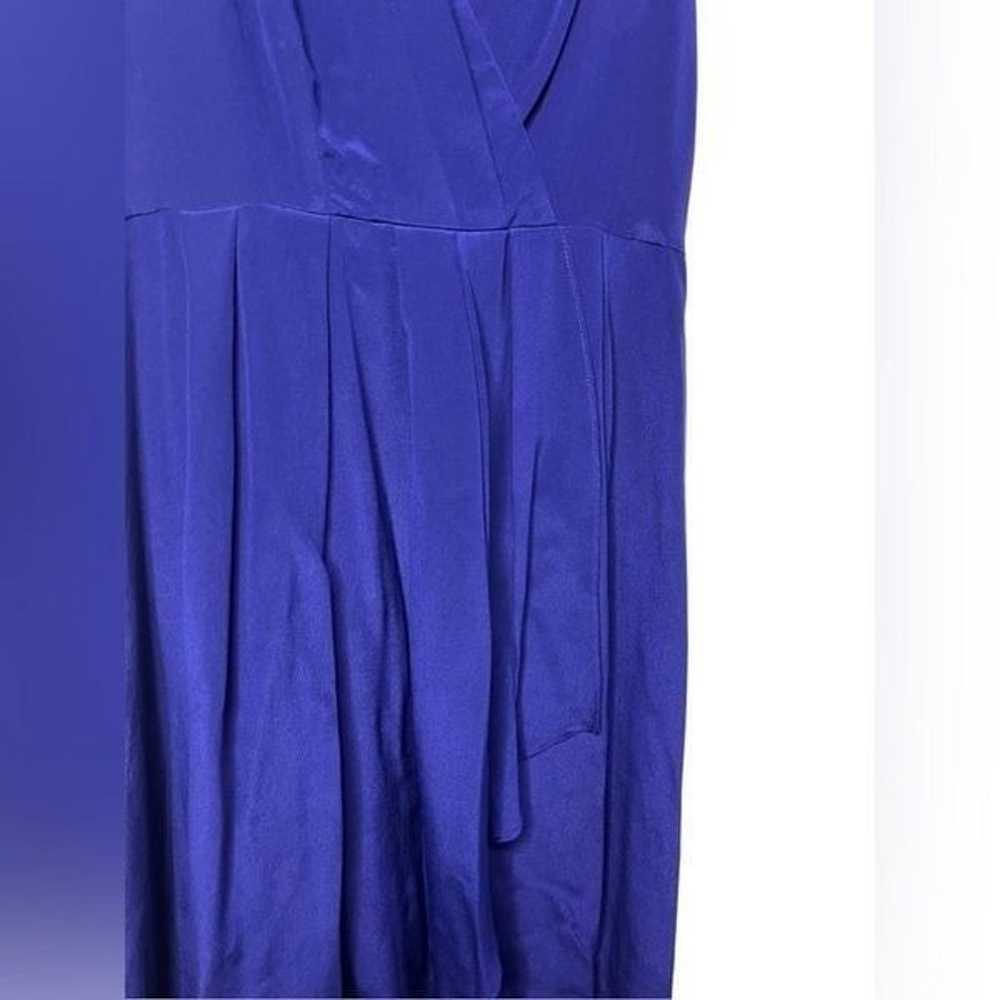 Aryn K. SILK High Low Pleated V Neck Mini Dress B… - image 4