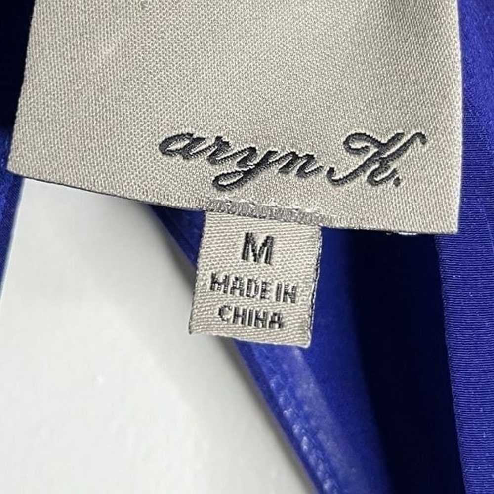 Aryn K. SILK High Low Pleated V Neck Mini Dress B… - image 5