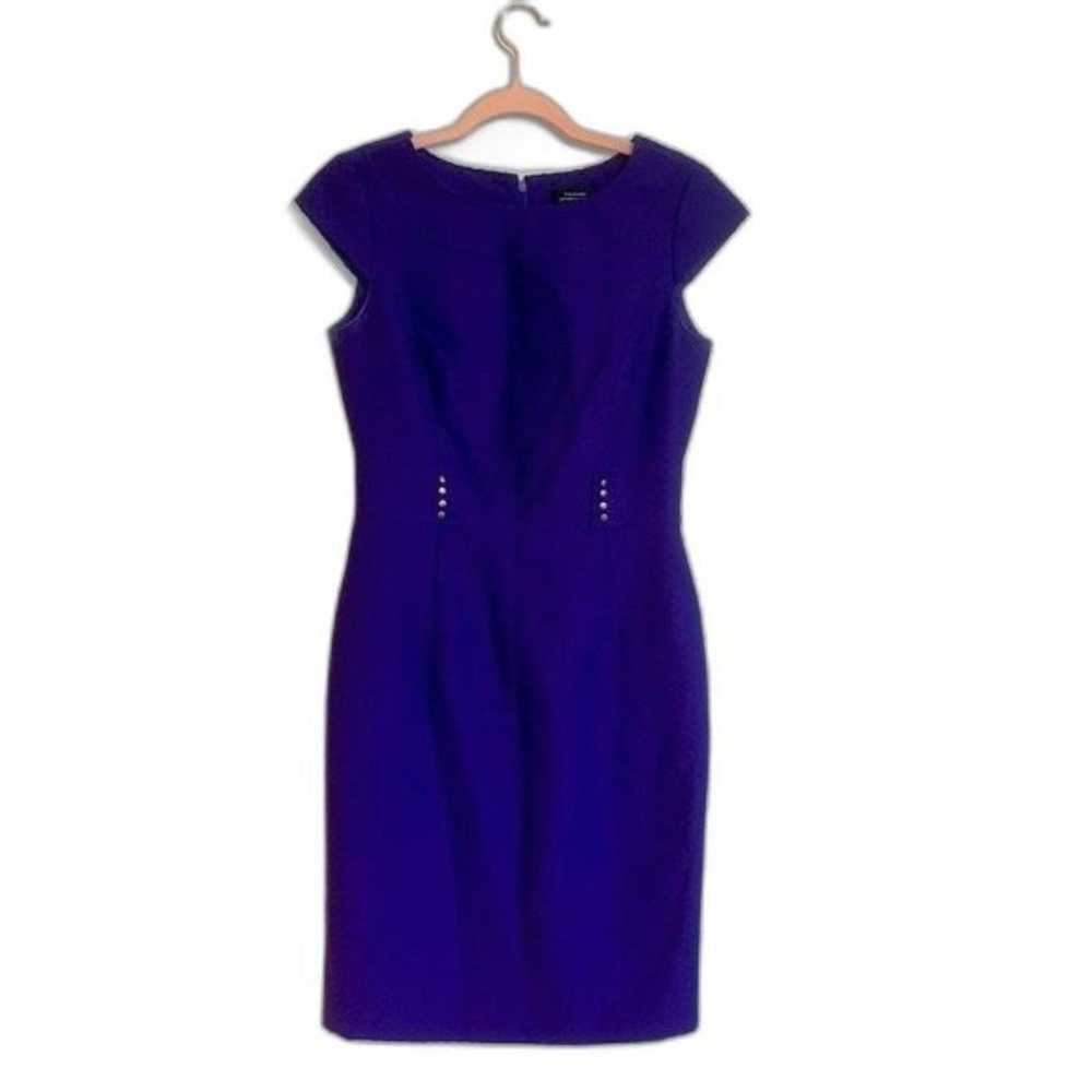 TAHARI Blue Midi Dress - image 1
