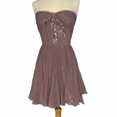 REBECCA TAYLOR Strapless Sequined Fit & Flare Dre… - image 1
