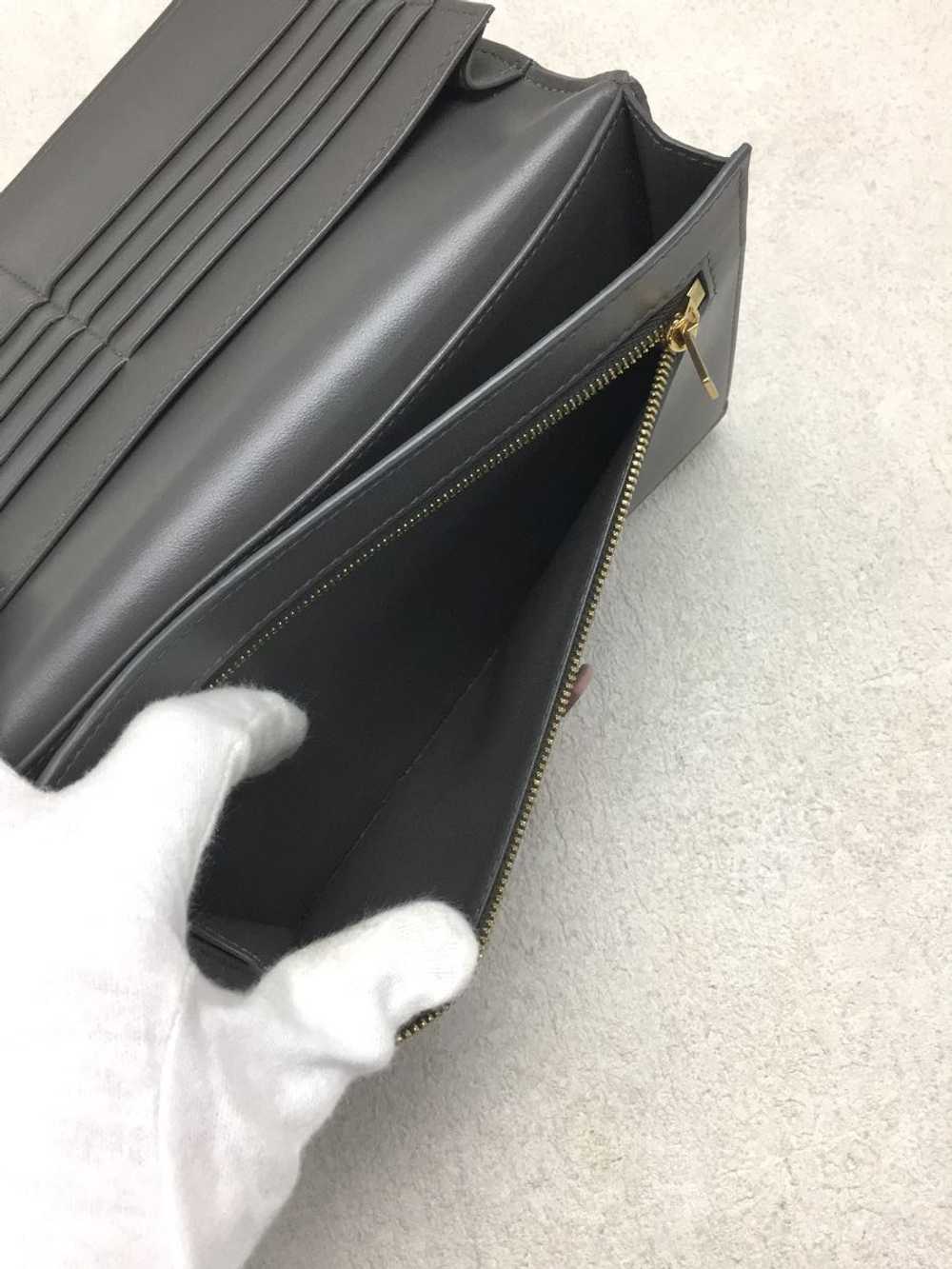 Celine Large Strap Wallet Bifold Leather Gry10B63… - image 5