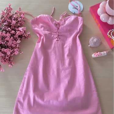 Cute mini dress pink - image 1