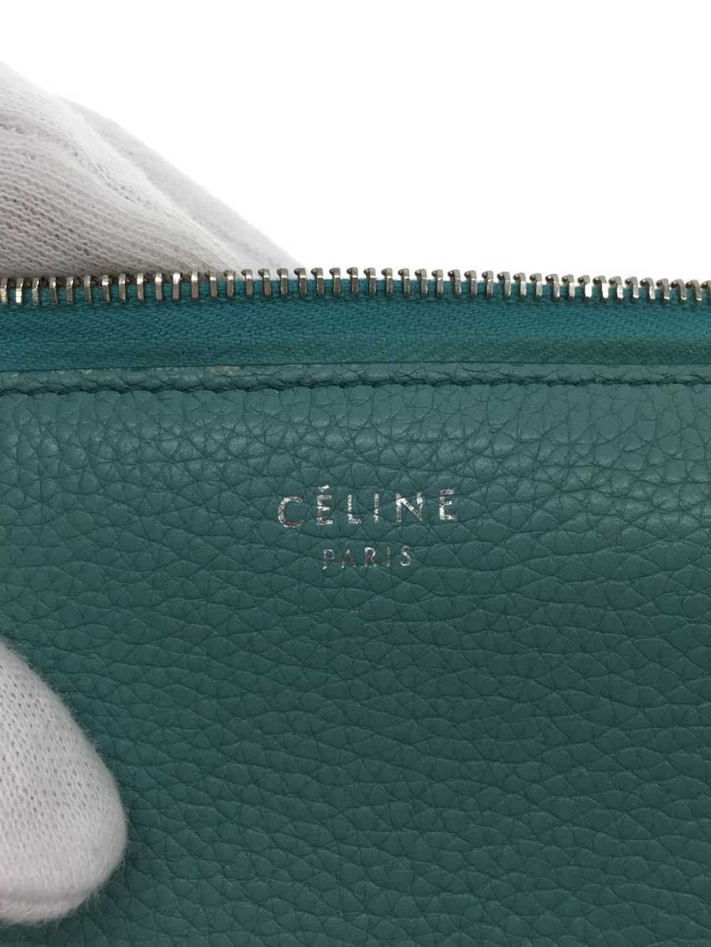 Celine Long Wallet Large Zipped Multifunction Blu… - image 3