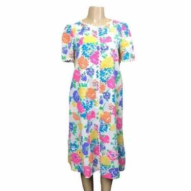 Chiha Vintage 1960’s Bright Floral Midi Dress