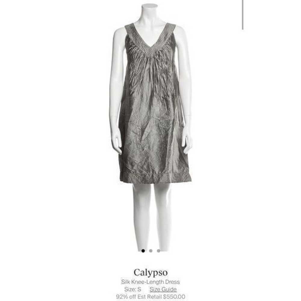 Calypso Silk Shift Dress size S - image 1