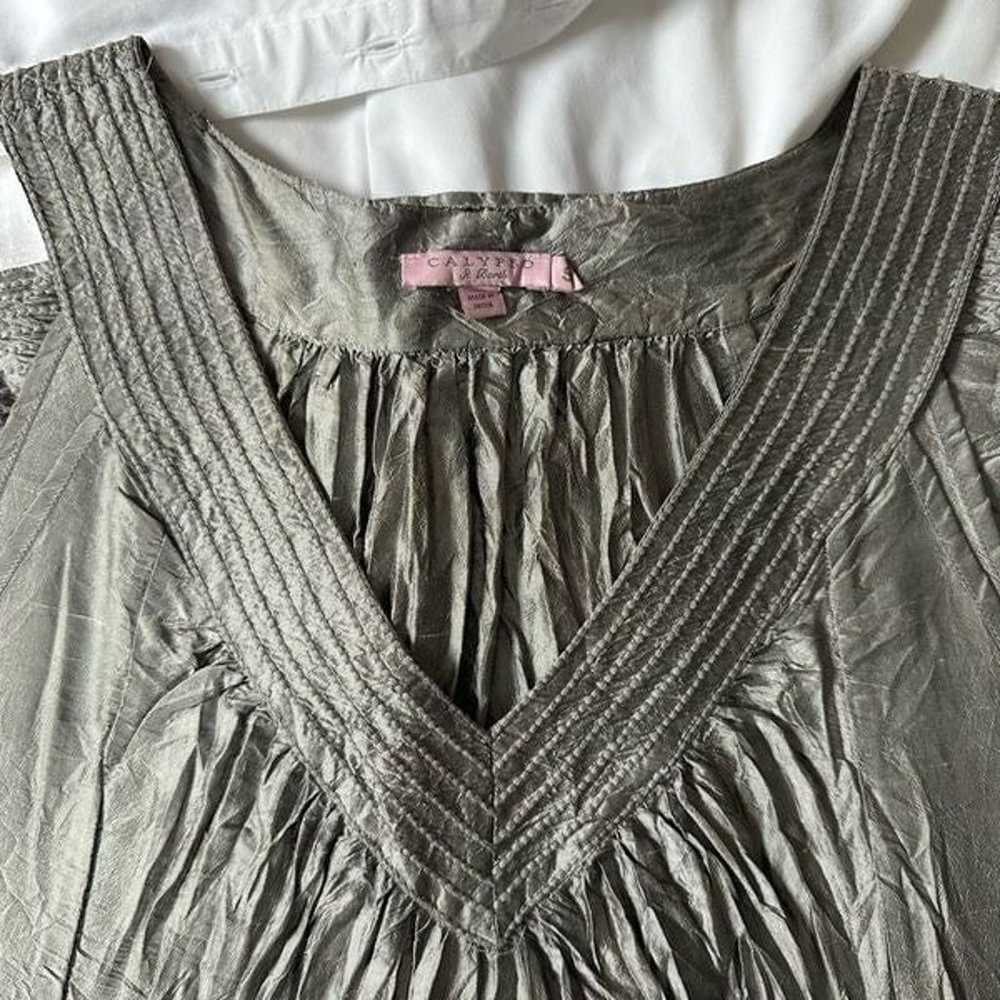 Calypso Silk Shift Dress size S - image 3