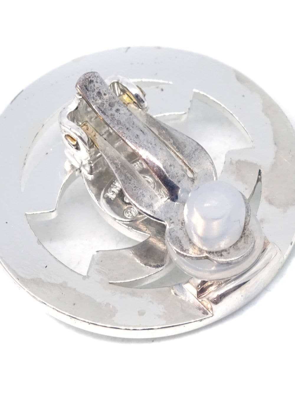 CHANEL Pre-Owned 1997 CC turn-lock earrings - Sil… - image 3
