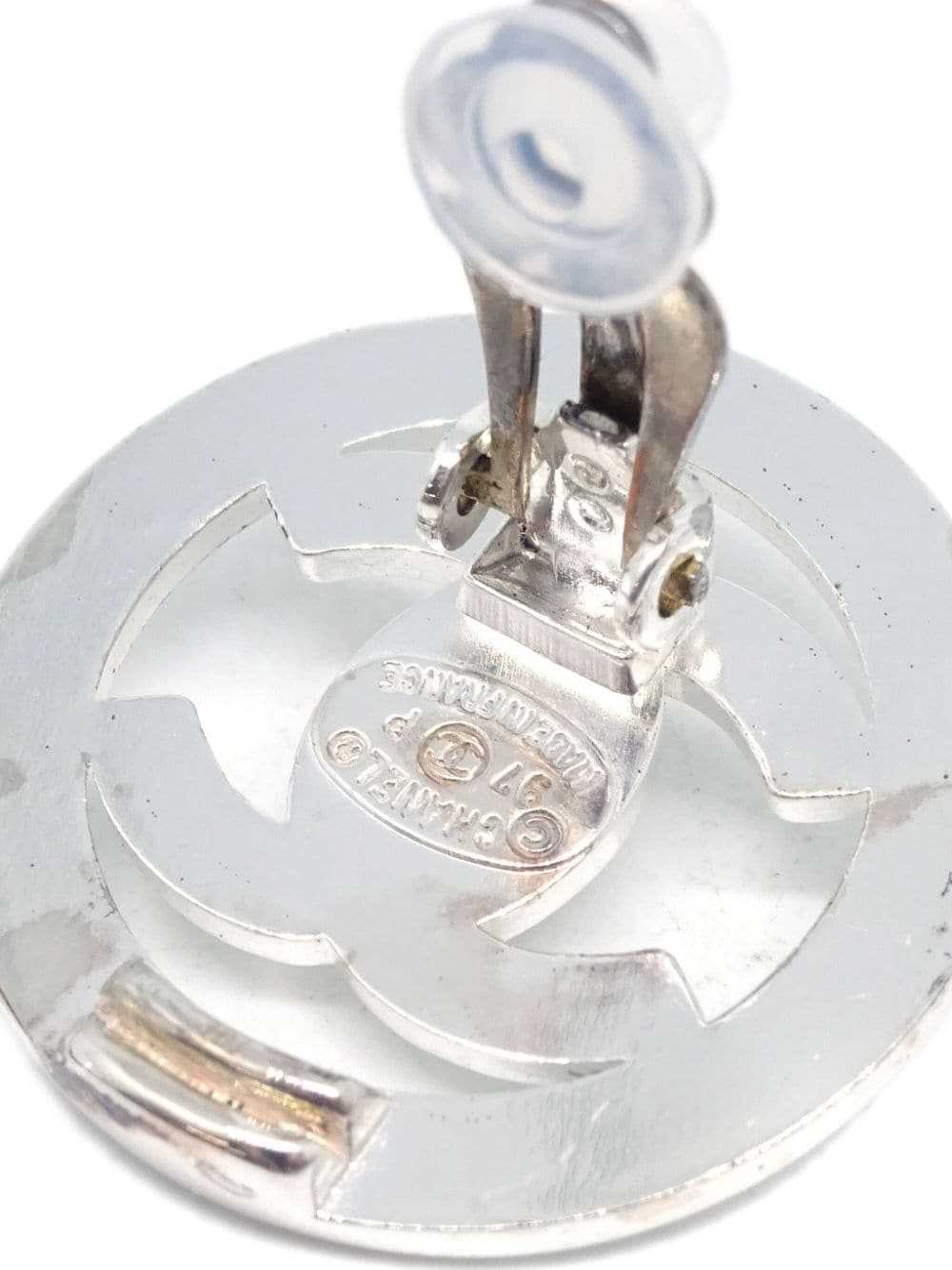 CHANEL Pre-Owned 1997 CC turn-lock earrings - Sil… - image 4