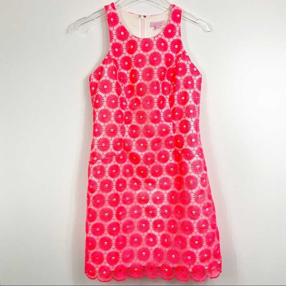 Lilly Pulitzer Shift Pearl Dress Pink - image 3