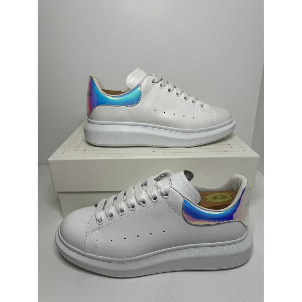 Alexander McQueen Oversize leather low trainers - image 2