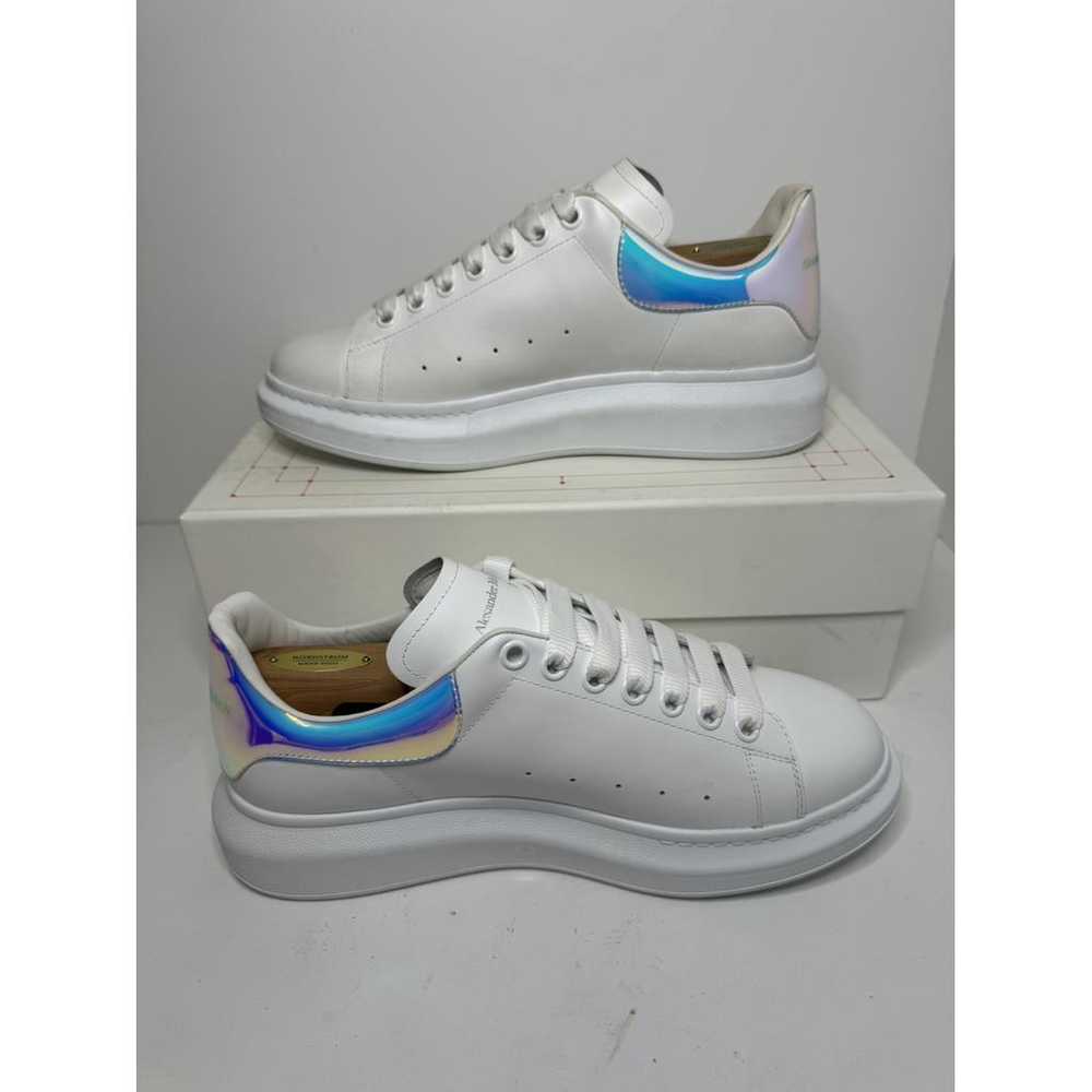 Alexander McQueen Oversize leather low trainers - image 3