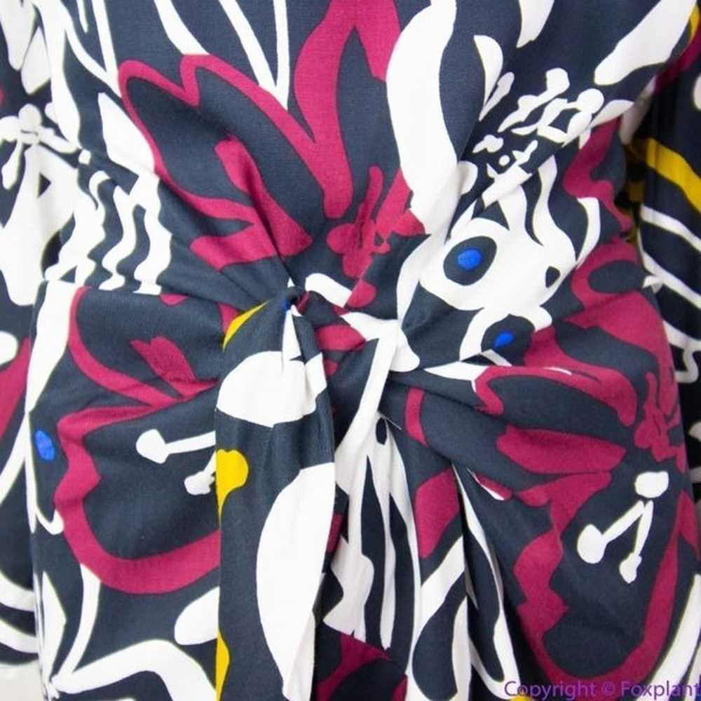 NEW Eloquii black burgundy Tie Front Kimono Sleev… - image 3
