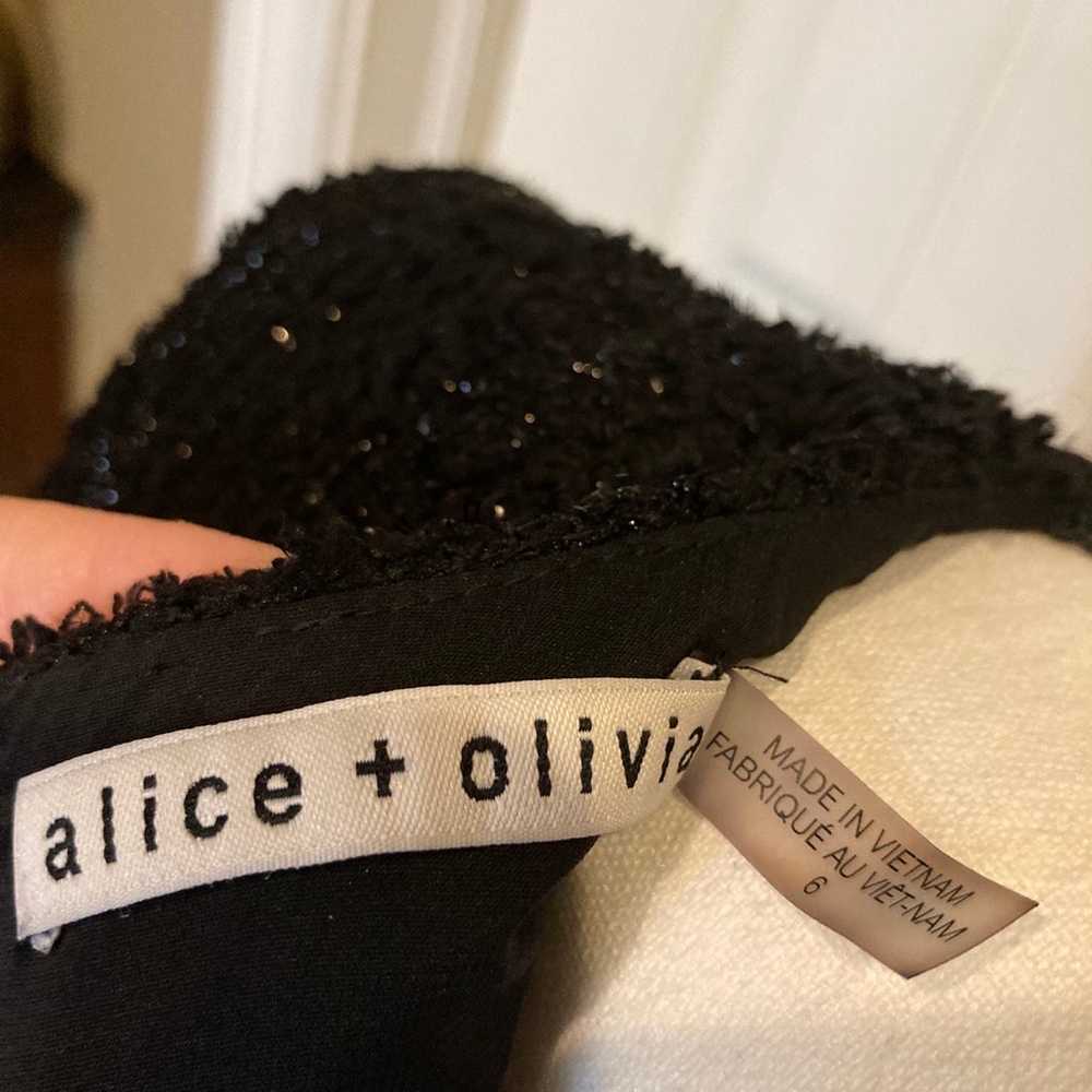 Alice + Olivia Adelaide Strong Shoulder Dress in … - image 10