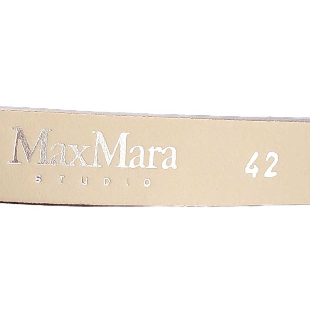 Max Mara Studio Orange Purple Print Belted Dress … - image 5