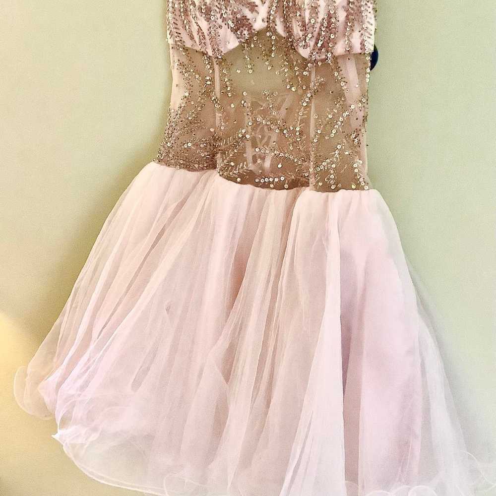 Dave & Johnny High End Short Dress Tulle Crystals… - image 2