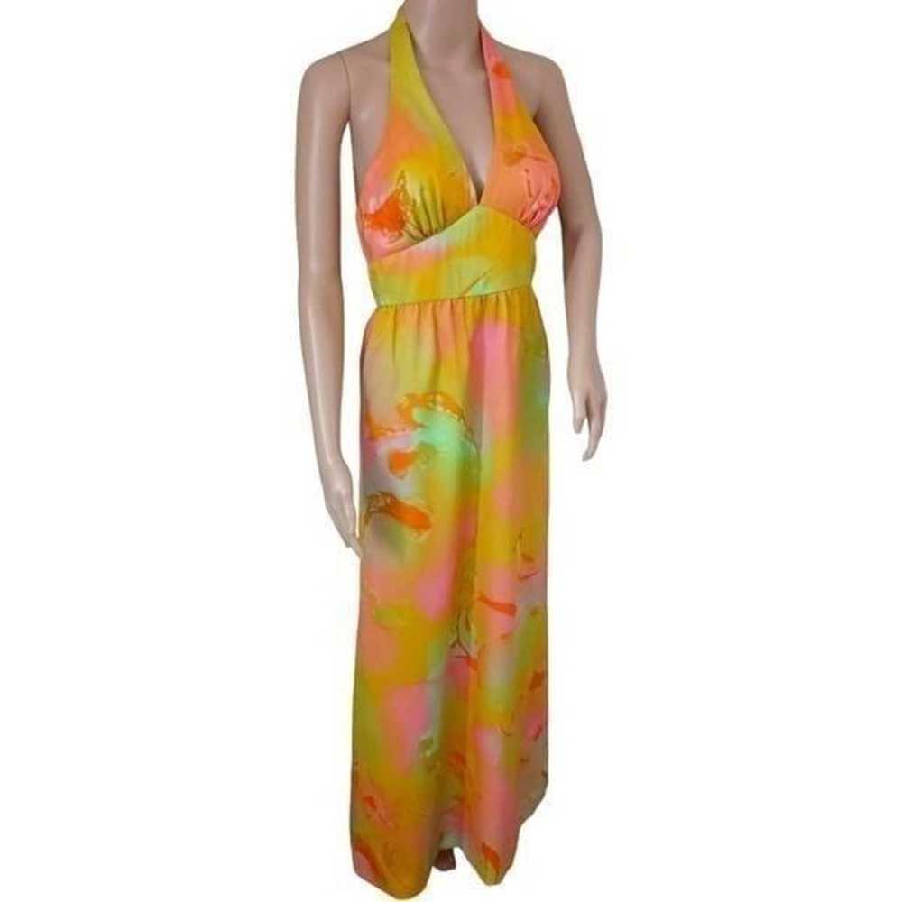 Tori Richard Honolulu Maxi Dress XS Vintage 70s C… - image 4