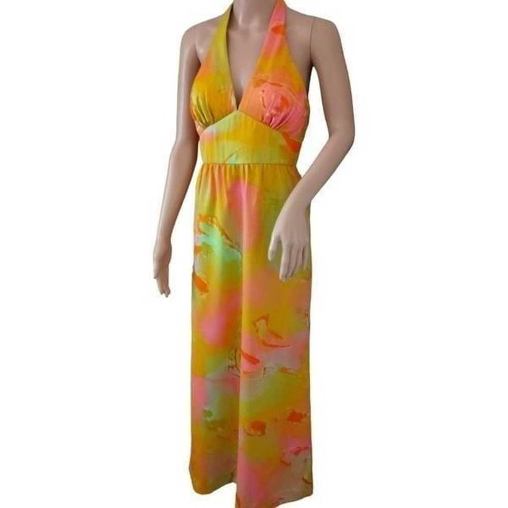 Tori Richard Honolulu Maxi Dress XS Vintage 70s C… - image 6