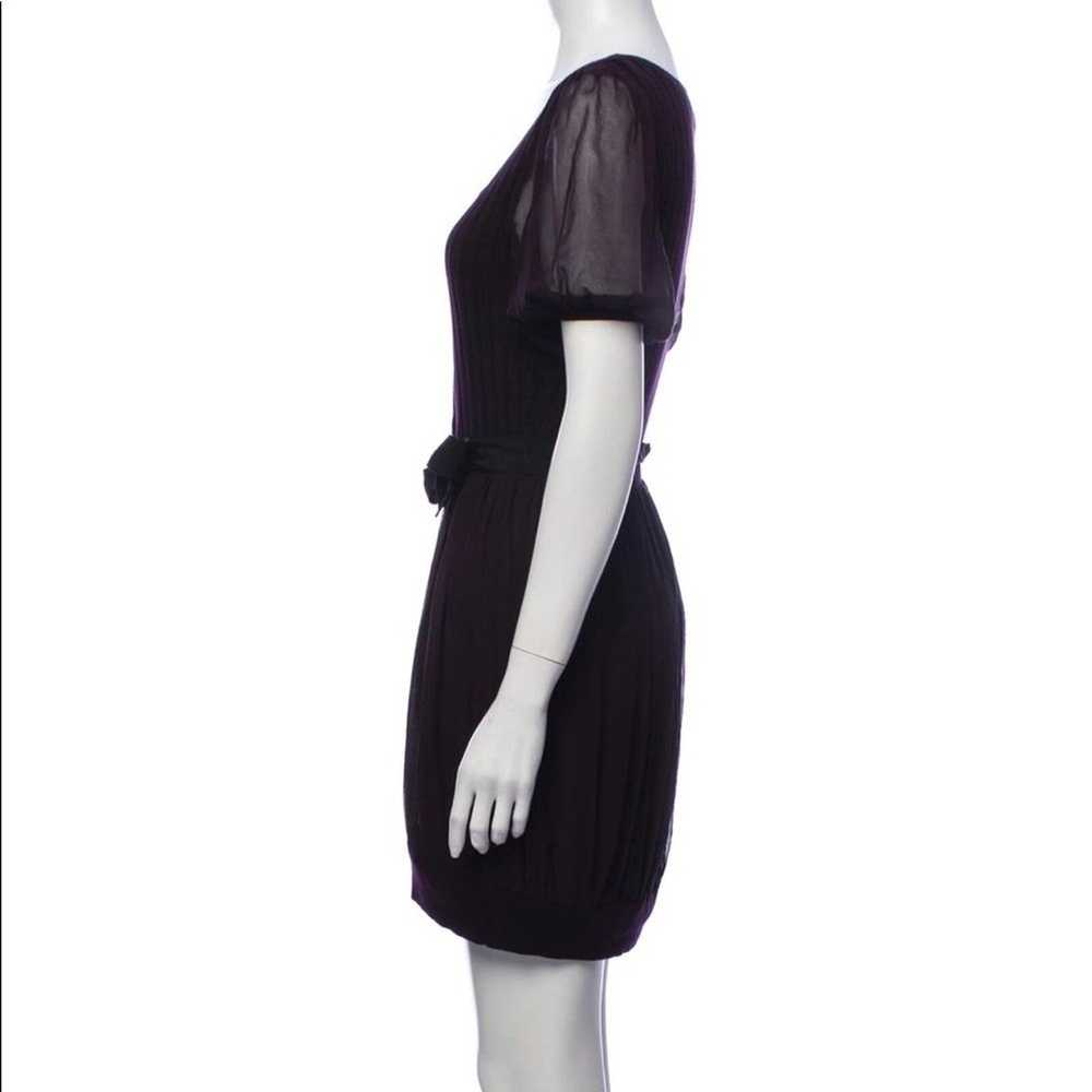 BLUMARINE Silk Mini Black Designer Mod Dress 100%… - image 2