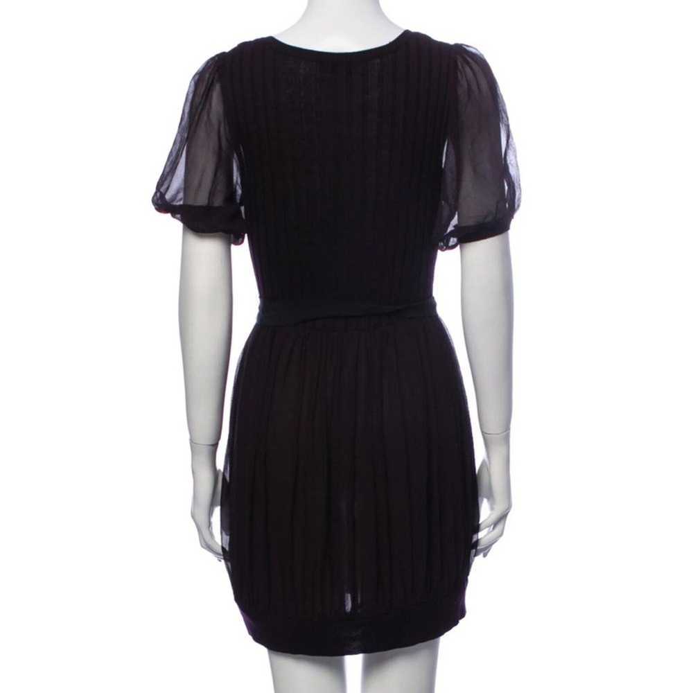 BLUMARINE Silk Mini Black Designer Mod Dress 100%… - image 3
