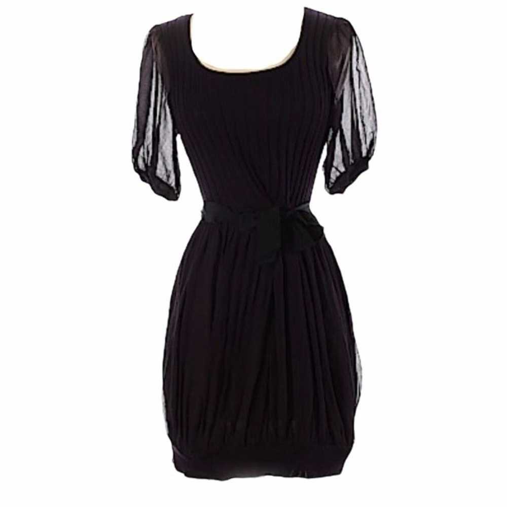 BLUMARINE Silk Mini Black Designer Mod Dress 100%… - image 4