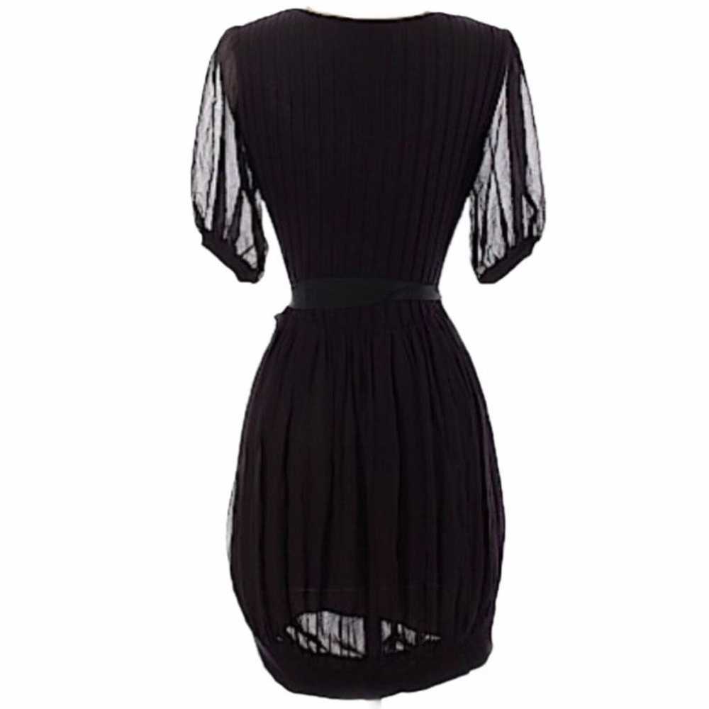 BLUMARINE Silk Mini Black Designer Mod Dress 100%… - image 5