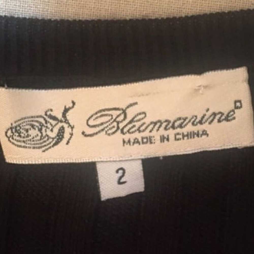 BLUMARINE Silk Mini Black Designer Mod Dress 100%… - image 7