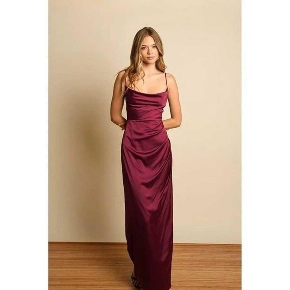 Hutch Carver Gown in Eggplant Wine 4 Womens Long … - image 1