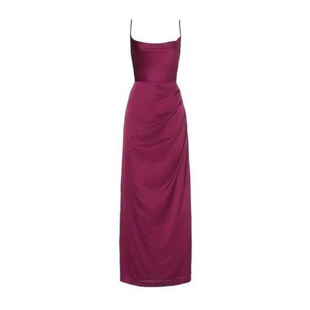Hutch Carver Gown in Eggplant Wine 4 Womens Long … - image 8