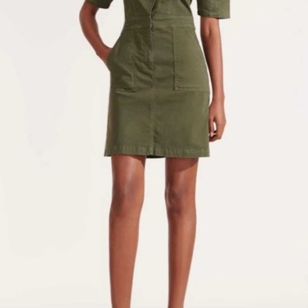 Veronica Beard Army Green Bree Minidress - image 1