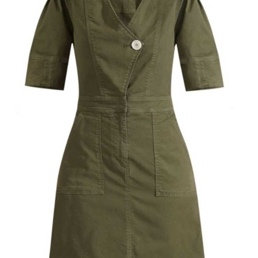 Veronica Beard Army Green Bree Minidress - image 8