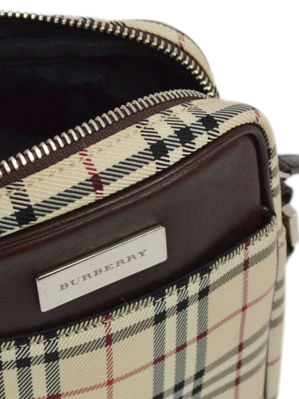 Burberry Pre-Owned 1990-2000 House Check logo pla… - image 4