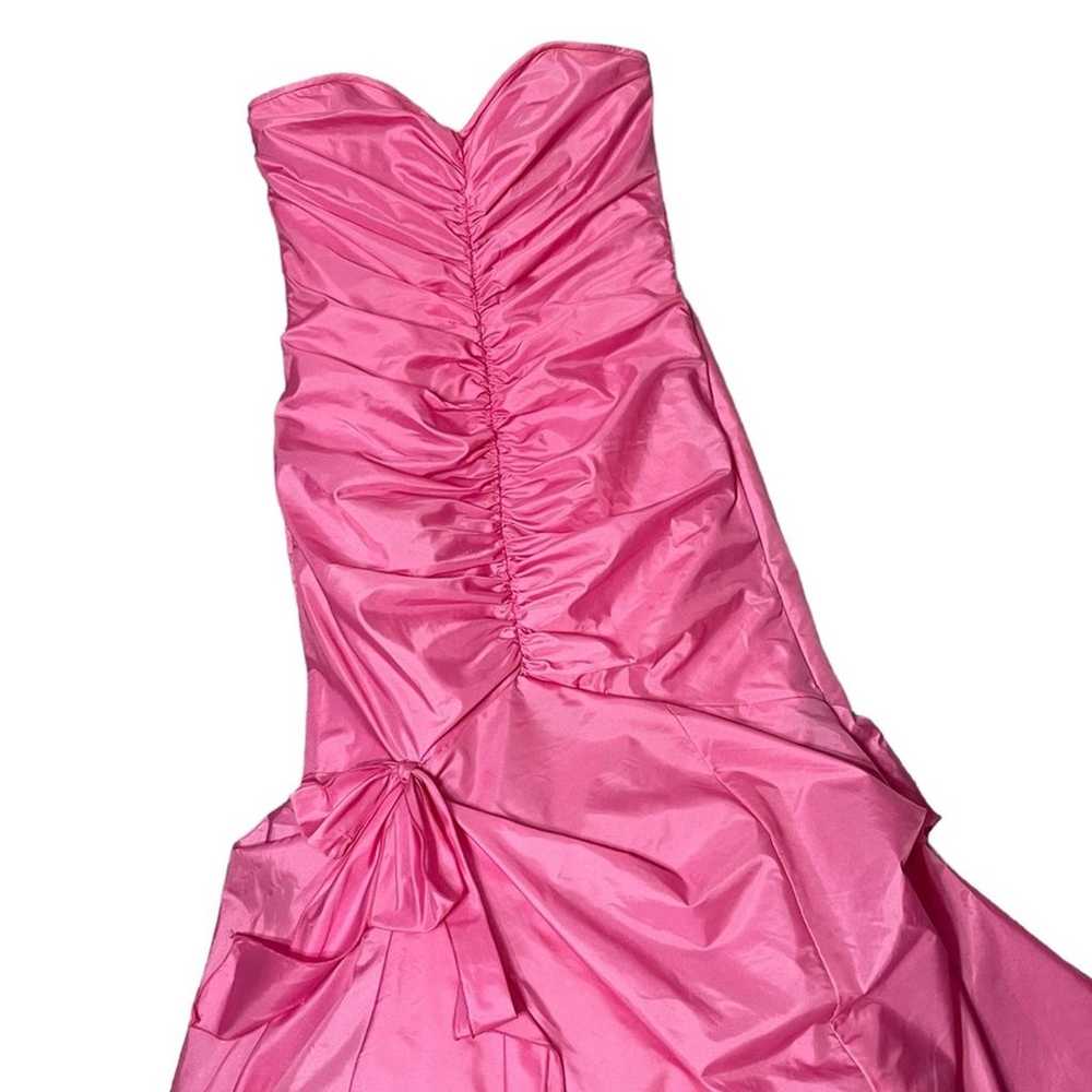 Jessica McClintock For Gunne Sax Pink Taffeta Ruf… - image 4