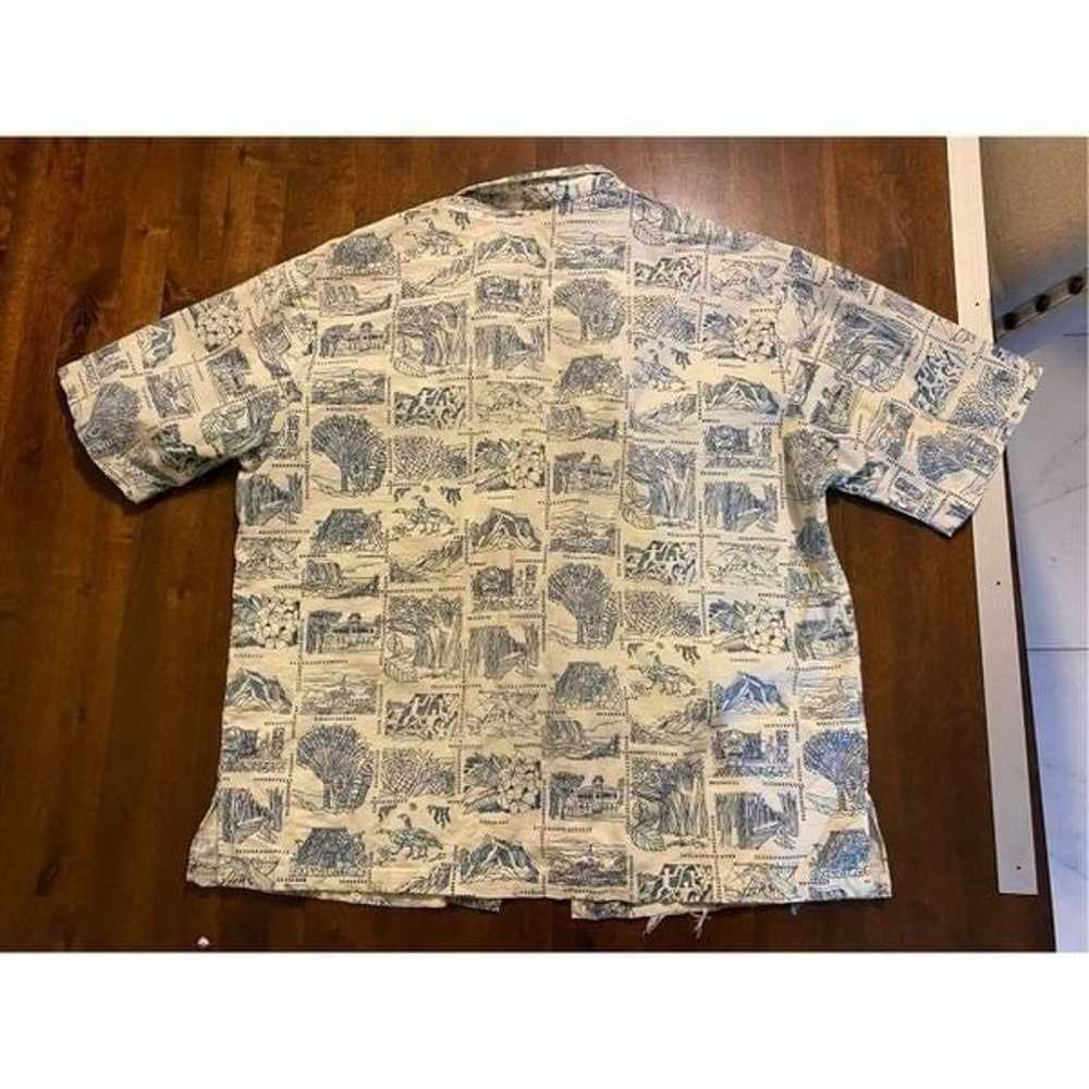 Vtg 90s Zip Hawaiian Shirt Size Large (READ) - image 6