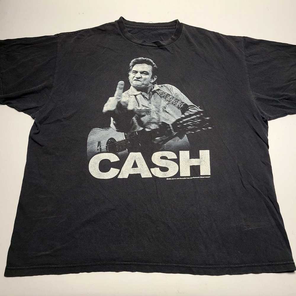 Vintage 2009 Zion Johnny Cash Middle Finger Black… - image 1