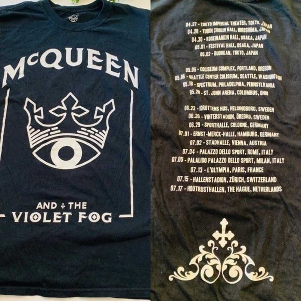 McQueen + the violent fog black band unisex cotto… - image 1