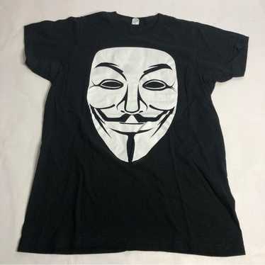 V for Vendetta Black Graphic T-Shirt Size Small - image 1