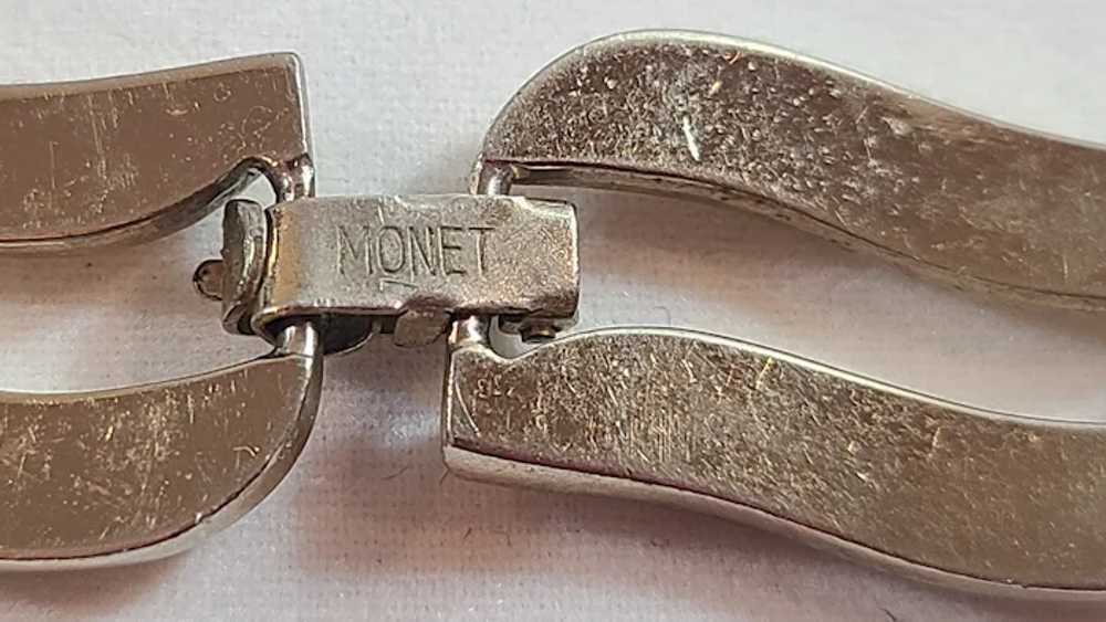 Vintage Monet Gold Tone Link Choker Necklace - image 10