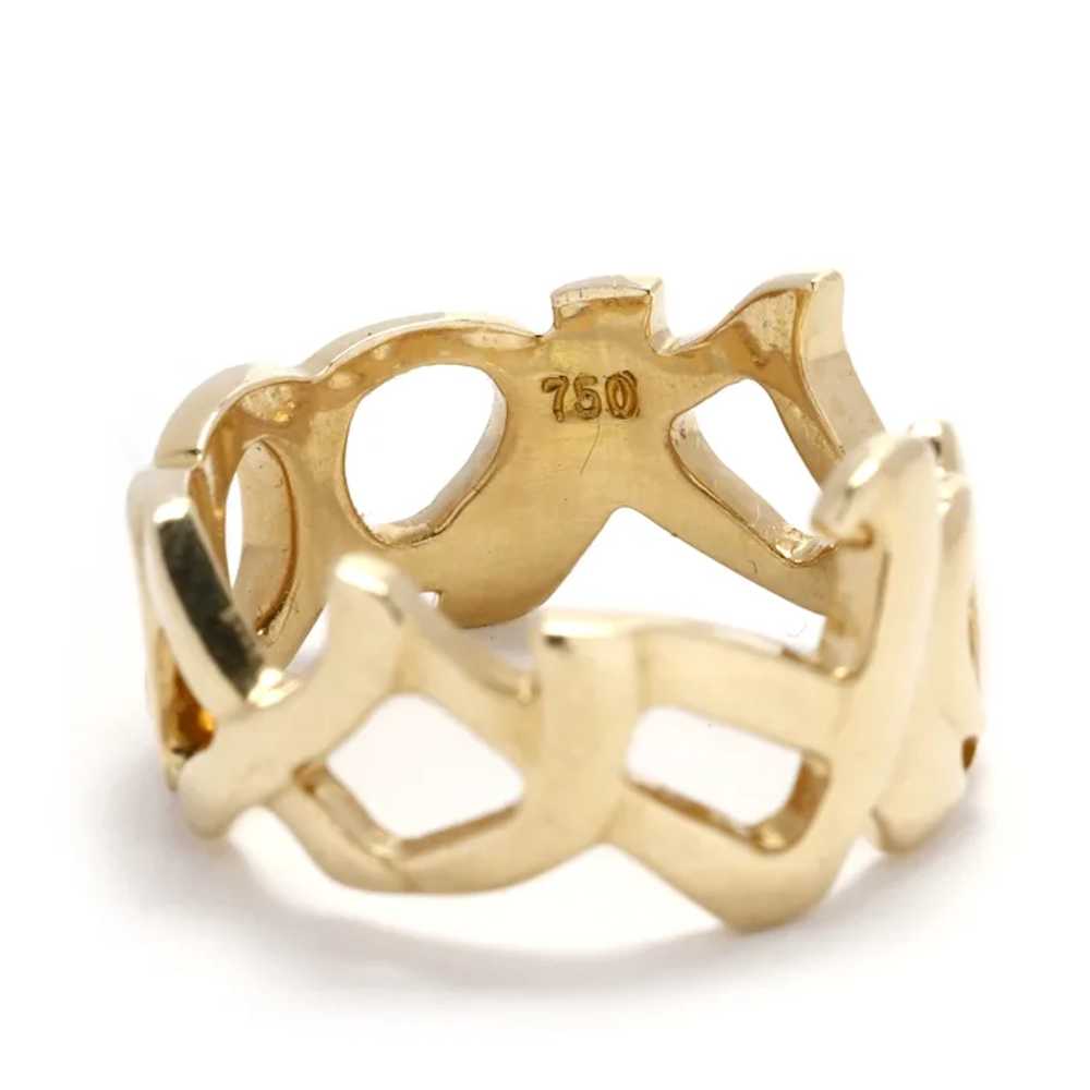 Tiffany and Co Paloma Picasso Xo Gold Ring, 18k Y… - image 4