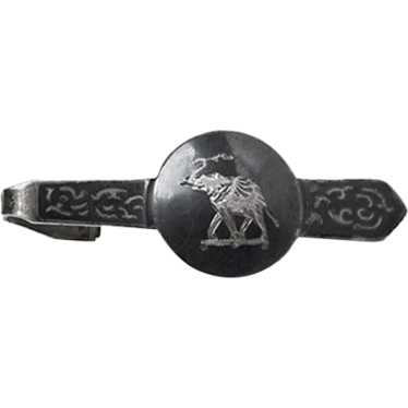 Siam Silver Tie Clip, Lucky Elephant - image 1