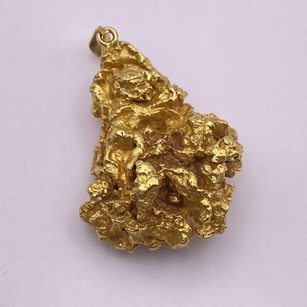 BIG Earth Mined 24K Gold Nugget Pendant 45 Grams … - image 2