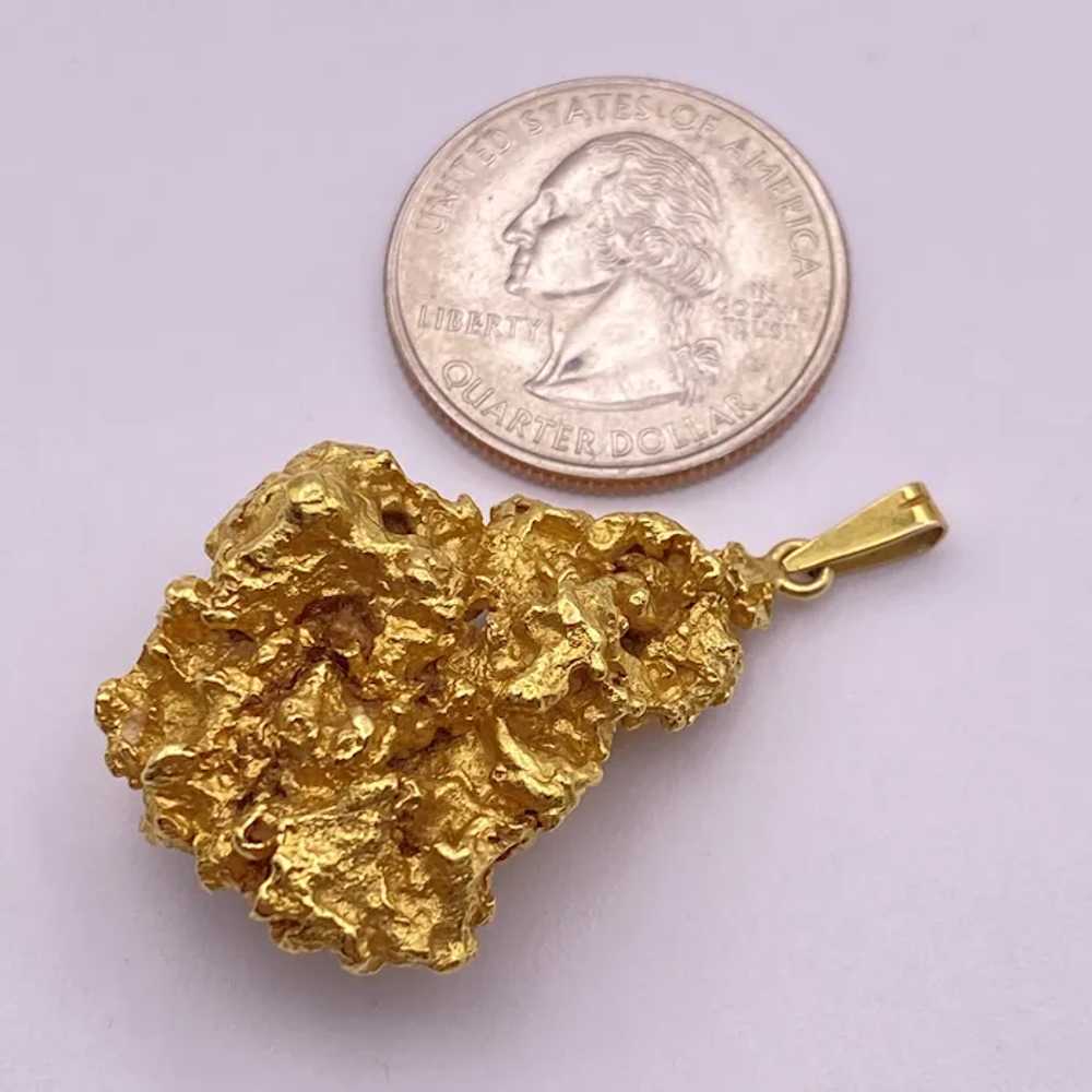 BIG Earth Mined 24K Gold Nugget Pendant 45 Grams … - image 3