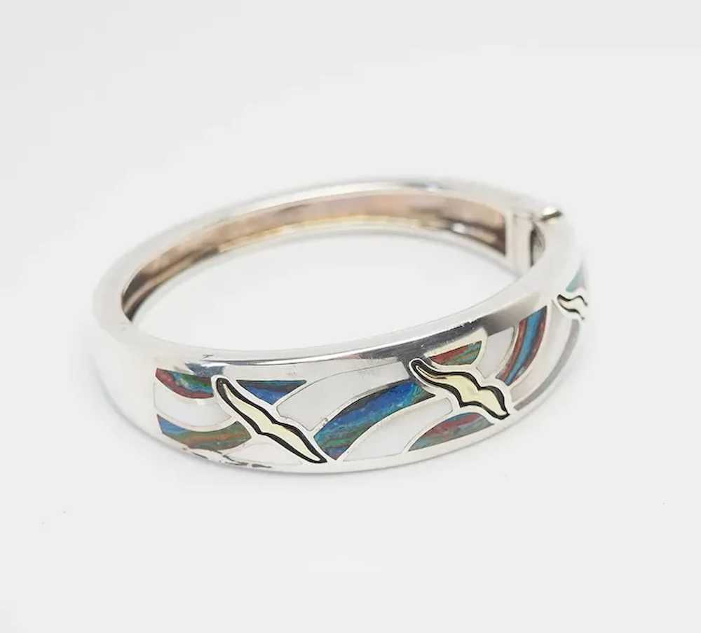 Asch Grossbadt sterling silver 18k gold inlaid se… - image 2