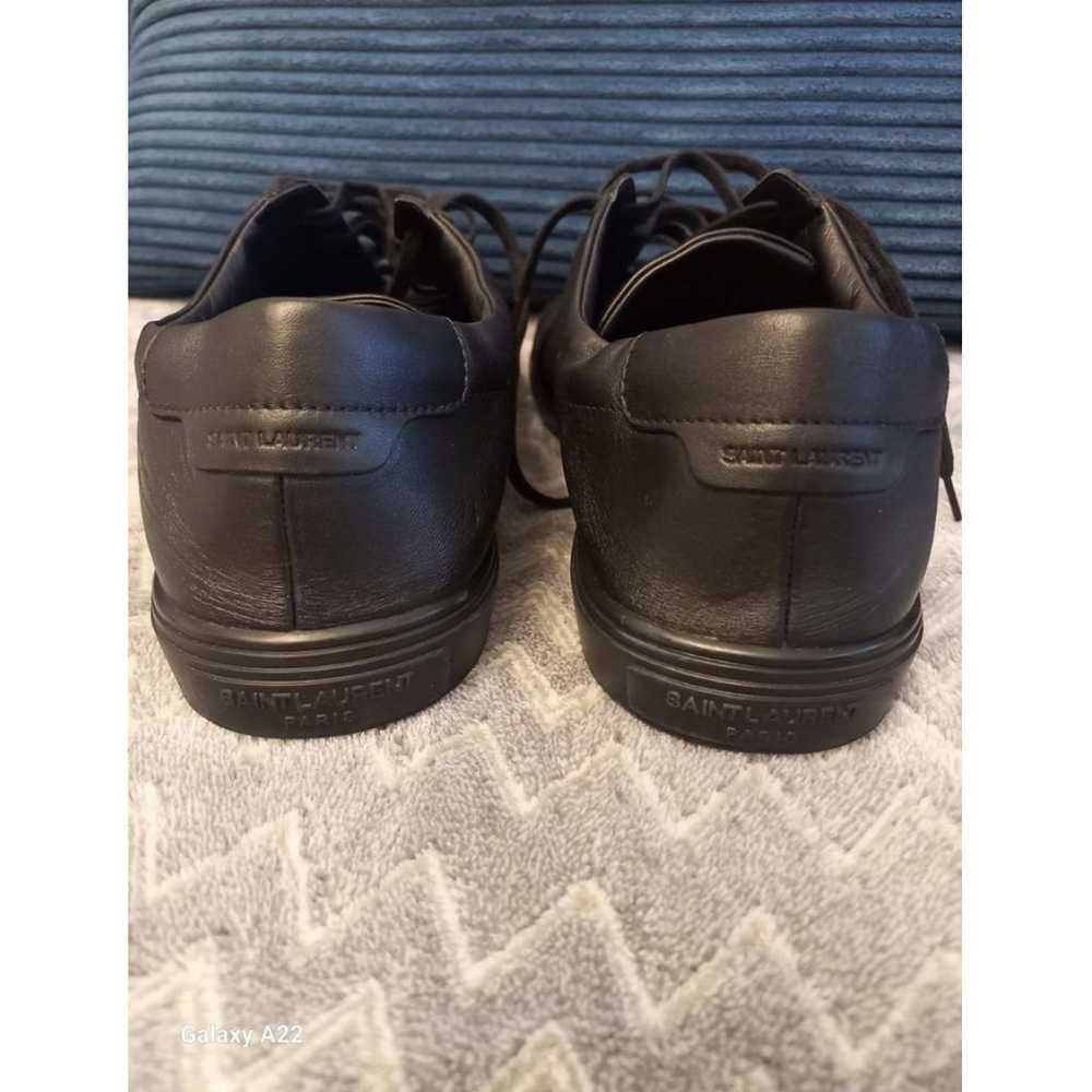 Saint Laurent Andy leather low trainers - image 6