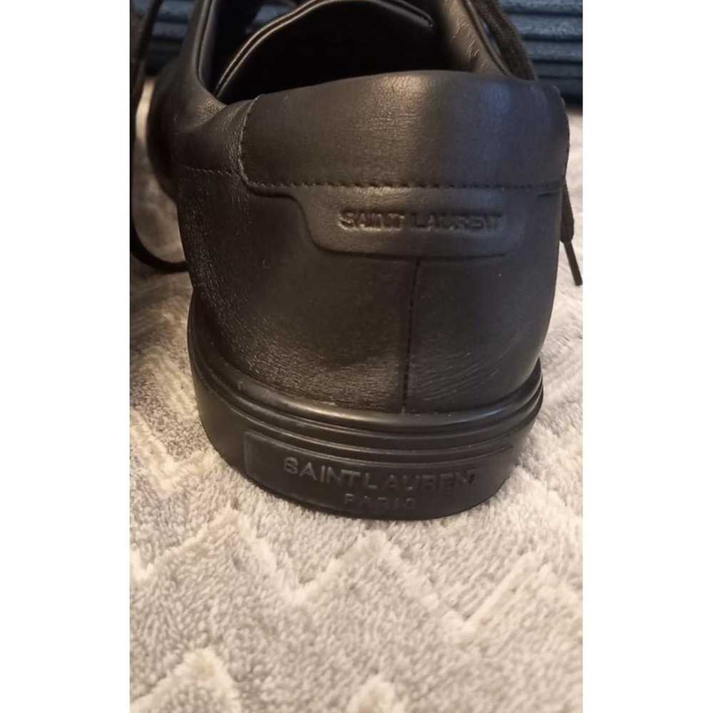 Saint Laurent Andy leather low trainers - image 7