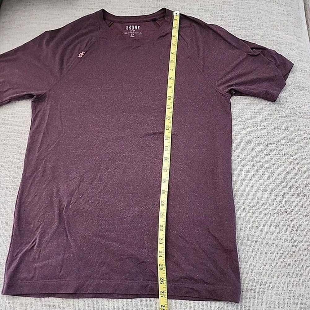 Rhone Shirt Mens Purple Performance Fabric Short … - image 7