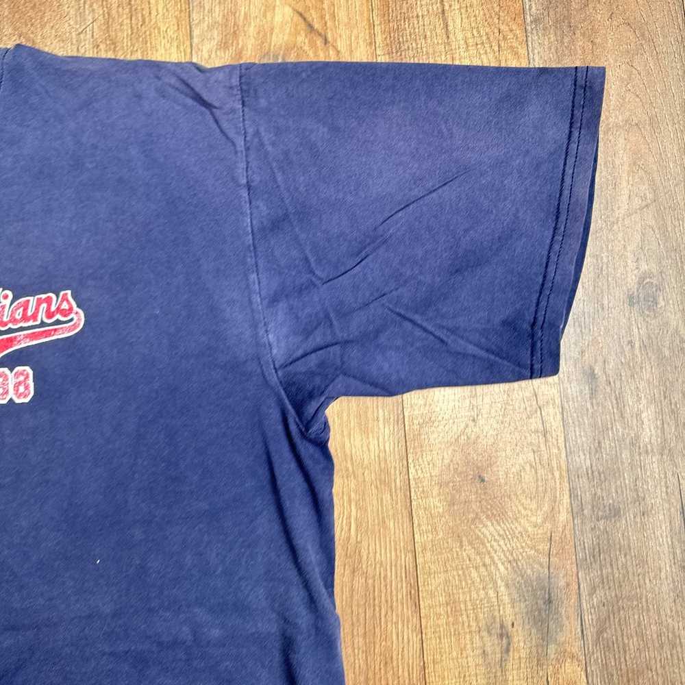 Vintage 90s Russell Cleveland Indians T-Shirt Men… - image 10