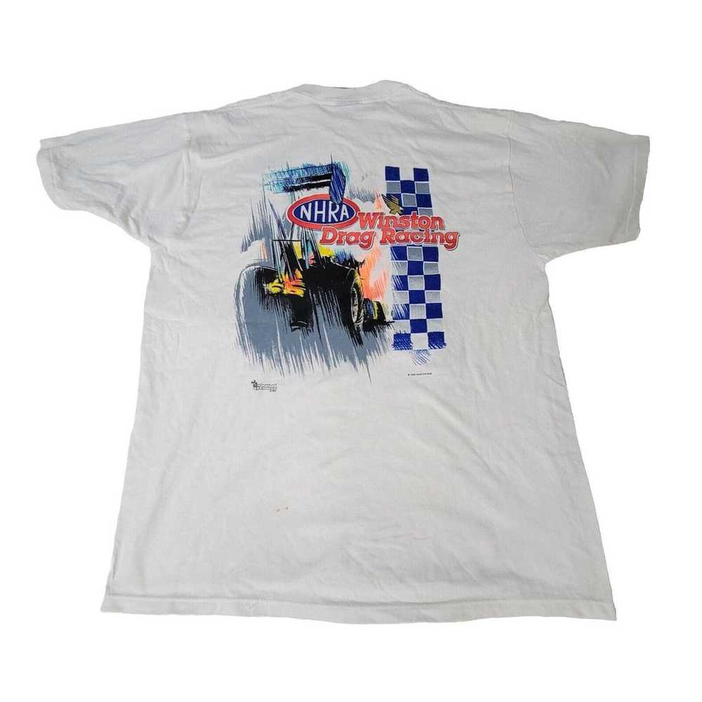 Vintage NHRA Drag Racing Shirt Mens Sz M Winston … - image 2