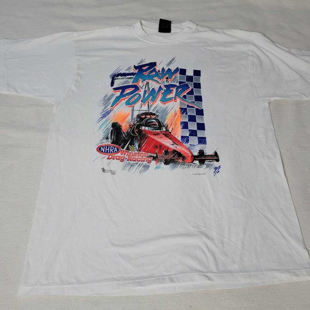 Vintage NHRA Drag Racing Shirt Mens Sz M Winston … - image 5