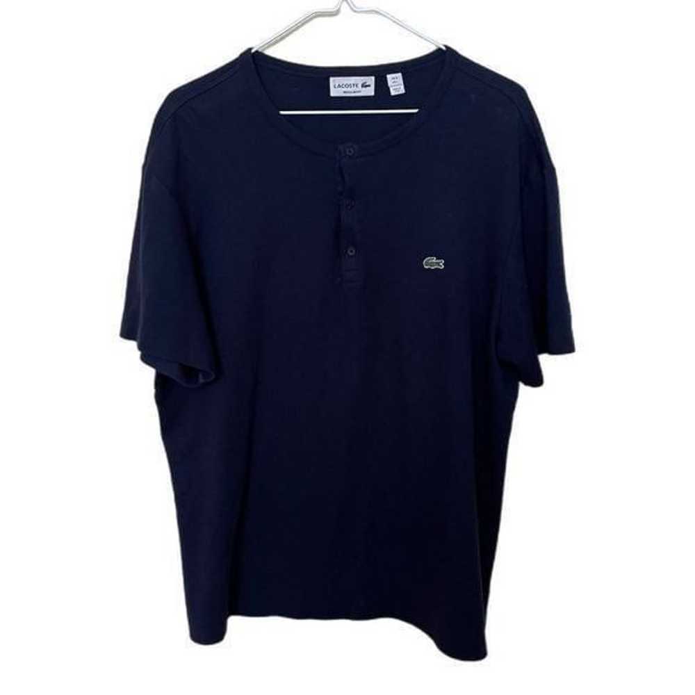 Lacoste Mens Pollo Shirt Sz Large  Navy Blue - image 1